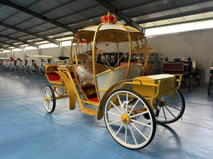 Chariot de Mariage Électrique Lumineux en Forme de Citrouille Romantique pour Transport de la Mariée - Product Image 2