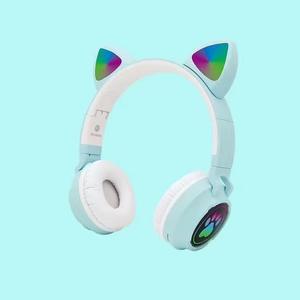 Audífonos Inalámbricos <span class=keywords><strong>B</strong></span>-30 con Orejas de Gato, RGB, Coloridos, Lindos, con Luz LED Intermitente, Versión 5.0, para Niños - Product Image 5