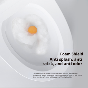 Moderne Intelligente Smart-Toilette mit beheiztem Sitz, Warmlufttrocknung, S-Trap-Abfluss, quadratischer Schüssel und Fernbedienung - Product Image 3