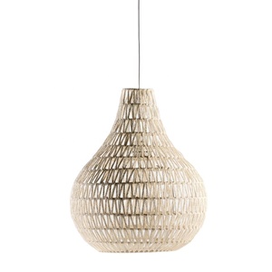 Natural Woven Paper Rope Pendant Gourd Shape Lamp <strong>Shade</strong> Modern Indoor Handmade Hanging <strong>Light</strong> Living Room <strong>Bedroom</strong> Decor - Product Image 1