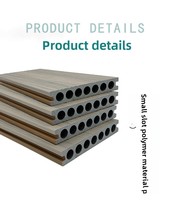 Planches de terrasse en plastique composite lisse pour l'extérieur, jardin, salle de bain, carré, moderne antidérapant grain de bois WPC CO-Extrusion