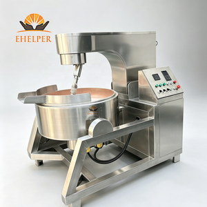 Mélangeur planétaire industriel électrique T2 à cuve en <span class=keywords><strong>cuivre</strong></span> rouge, inclinable et automatique, pour bonbons, caramel, confiture, chocolat - Product Image 3