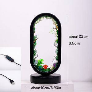 Lámpara de Mesa de Cristal Natural Ovalada con Forma de Hongo y Alpaca, Estilo Bosque, para Decoración del Hogar, Venta al Por Mayor - Product Image 2