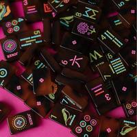 Tuiles de Mahjong en Acrylique Écologique Durable Effet Écaille de Tortue, Qualité Casino Américaine Lisse et Polie pour Jeu Quotidien