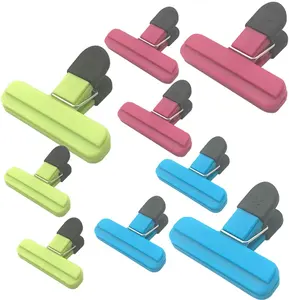 In Voorraad 9 Pack Plastic Zware Seal Grip Grote Snack Voedsel Zak Afdichting Clip Keuken Bag Clips Voor Voedsel