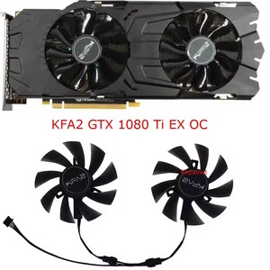 Ventilateur de carte graphique alternatif pour GIGABYTE <span class=keywords><strong>AORUS</strong></span> RX580 480 570 470 GTX1070 <span class=keywords><strong>1060</strong></span> 1050, KFA2 GTX-1080Ti EX OC, T129215SU - Product Image 1