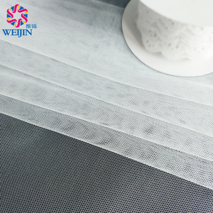 テキスタイル染色100% ナイロン20D通気性ソフトブライトメッシュネット22g 160cmホワイトチュールメッシュニット刺繍パワーメッシュ生地ドレス - Product Image 4