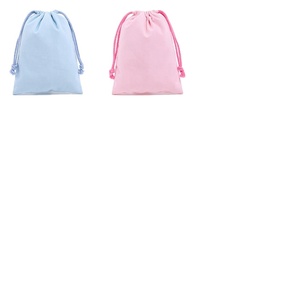 Pochette cadeau en toile de coton mousseline recyclée, en lin, à fond plat, en coton biologique doux, avec cordon de serrage - Product Image 6