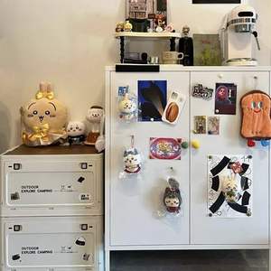 Armoire de rangement en métal <span class=keywords><strong>DIY</strong></span> mignonne pour chambre et entrée, <span class=keywords><strong>casier</strong></span> multifonctionnel en acier avec porte magnétique, directement de l'usine - Product Image 1