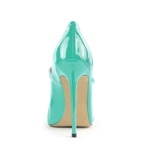 <span class=keywords><strong>Décolleté</strong></span> Vernice Glicine 2026 con Cinturino a Fibbia, Punta Affusolata e <span class=keywords><strong>Tacco</strong></span> a Spillo, Scarpe da Ufficio da Donna - Product Image 2