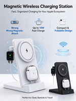 Chargeur sans fil magnétique 3-en-1, pour iPhone, Apple Watch et AirPods, produit transfrontalier à succès