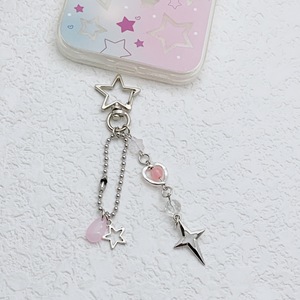 Cross Alloy Star Nette Perlen Mädchen Herz Anhänger Schlüssel bund <span class=keywords><strong>Cooka</strong></span> Kette - Product Image 4