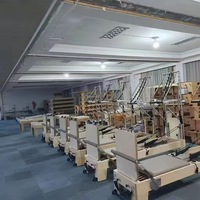 Machine de Pilates Reformer Portable en Bois d'Érable Durable, 6 ressorts, 5 vitesses, Qualité Professionnelle pour Studio, Ensemble Complet, Certifiée CE, OEM, pour Salle de Sport