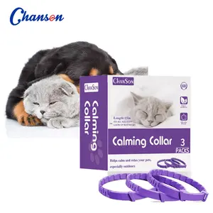 Reduce pet anxiety Natural essential oil dog 3 pack calming collar for cats and kittens