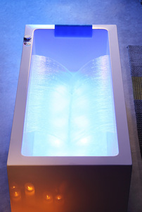 Baignoire <span class=keywords><strong>Jacuzzi</strong></span> à Hydrothérapie en Acrylique pour Deux Personnes, Intégrée au Mur, pour Salle de Bain - Product Image 3