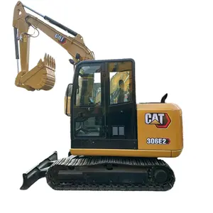 Usato CAT306E2 CAT305.5E2 mini escavatori cingolati idraulici usati CAT 6tons 5 tons mini excavadora CAT306E CAT305.5E2