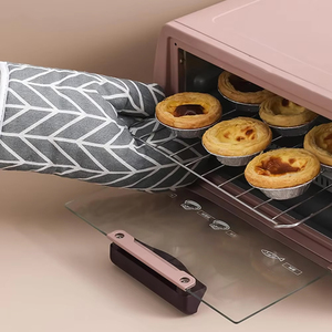 Gants de cuisine en coton avec logo personnalisé, résistants à la chaleur, <span class=keywords><strong>pour</strong></span> la cuisine, la pâtisserie, le micro-ondes, la manipulation des casseroles, des poêles chaudes - Product Image 6