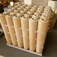 Briques de système de coulée d'argile réfractaire d'alumine de mullite d'approvisionnement d'usine brique réfractaire ronde pour l'acier de fonderie
