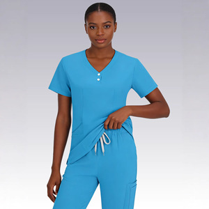 HZMNOI Hospital Uniforms Split Set Unisex Moisture Wicking Scrubs For Medical Staff - Product Image 3