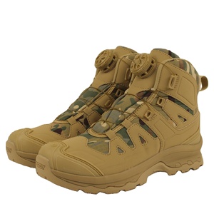 Zapatos de senderismo de corte medio para hombre DF ESDY, tela Oxford, hebilla giratoria, botas de montañismo para exteriores, zapatos de entrenamiento para caza de invierno. - Product Image 1