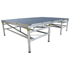 Scène portable en aluminium pour événements extérieurs, plateforme <span class=keywords><strong>de</strong></span> danse mobile 4x8 pieds, capacité <span class=keywords><strong>de</strong></span> charge élevée, à vendre - Product Image 6