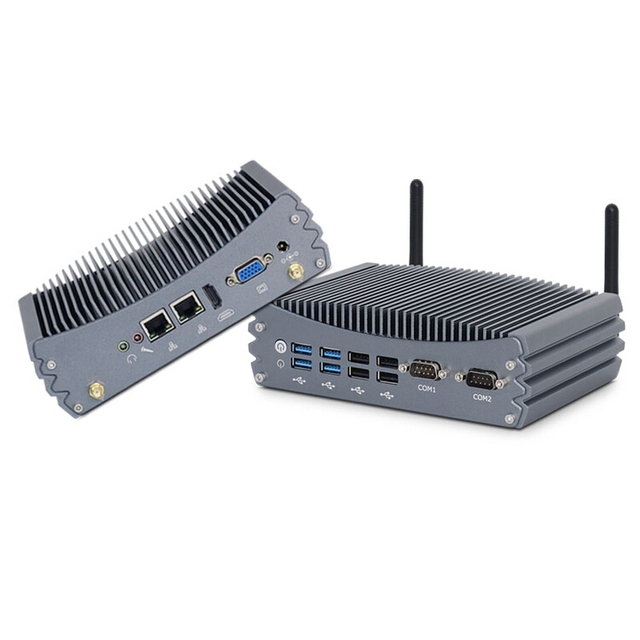 Linkleaps Hot Selling Fanless Industrial Mini PC Embedded PC Supports 4th to 13th Gen Intel I3 I5 I7 with M.2 SSD Dual GbE LAN