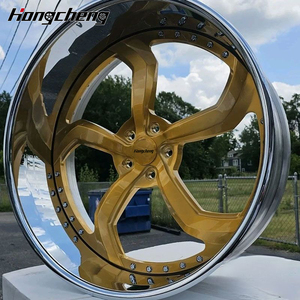 Cerchi Forgiati Personalizzati a Profilo Profondo 20 22 24 26 28 Pollici, Cerchi a <span class=keywords><strong>5</strong></span> Razze in 2 Pezzi Forgiati per Chevrolet - Product Image 3