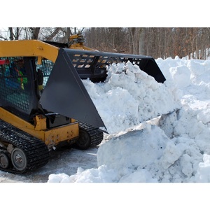 ملحق متعدد الأغراض للجرافة الانزلاقية للاستخدام على مدار العام، دلو معزز للثلج والأغصان مع مكونات المحرك الأساسية - Product Image 3