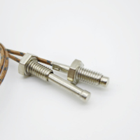 Capteur de sonde de température thermocouple de type K à filetage M4 M6 personnalisable réponse rapide pour le contrôle du chauffage industriel