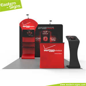 Tùy chỉnh thực hiện thẳng hình dạng căng thẳng vải truyền nhiệt in ấn gian hàng công bằng Pop Up Pop Up biểu ngữ đứng trở lại thả biểu ngữ đứng - Product Image 4