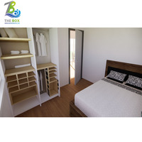 Maisons modulaires, taille personnalisée, préfabriquées, modernes, trois chambres, extensibles, maison-conteneur, panneaux sandwich, acier léger