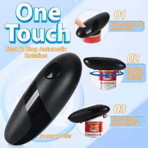 Abrelatas eléctrico con pilas y seguro para alimentos manos libres Abrelatas eléctrico automático - Product Image 2