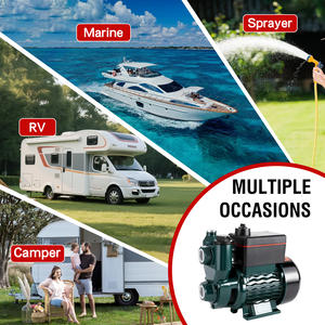 Pompe à eau potable intégrée automatique auto-amorçante 1HP 750W pour camping-car et camping, hauteur de levage 55m, hauteur d'<span class=keywords><strong>aspiration</strong></span> 8m - Product Image 4