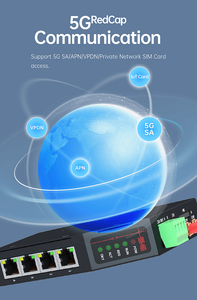 เราเตอร์ 5G ไร้สาย รองรับซิมการ์ด WIFI 4 พอร์ต LAN 4G LTE เสาอากาศหลายต้น โมเด็มอุตสาหกรรม CPE เราเตอร์ - Product Image 2