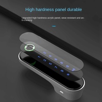 Serrure Intelligente Rixiang ZW175 pour Armoire de Sauna, Porte de Placard, Tiroir, Verrouillage par Empreinte Digitale et Mot de Passe, Plaqué Zinc, 150x42x32mm