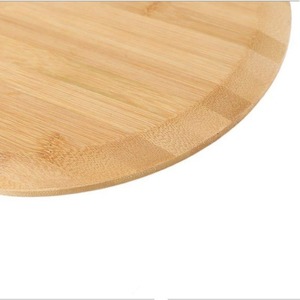 Planche à pizza en bambou avec poignée, couleur bois naturel, plateau de service pour pizza, steak, gâteau, pain et sushi, planche à découper style simple - Product Image 3