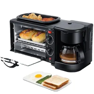 2022 New Breakfast Home Multi-function Toaster Cooking Coffee 3 in 1 Breakfast Makers