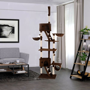 Arbre à chat <span class=keywords><strong>en</strong></span> <span class=keywords><strong>bois</strong></span> europé<span class=keywords><strong>en</strong></span> Condo 80 pouces suspendu jacinthe d'eau maison MDF matériel 37 Action <span class=keywords><strong>Club</strong></span> nouveau réglable - Product Image 1