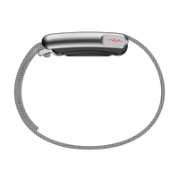 E500 Pulsera Inteligente Plateada con Monitor de ECG, Reloj Inteligente con IA para el Cuidado de la Salud, Dispositivo Portátil con Monitor de Frecuencia Cardíaca, Smartband Deportiva para Android e iOS