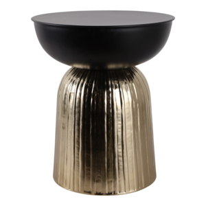 Accent <b>Table</b> With Textured Travertine Top And Angular Base For Living Room Or Bedroom - Product Image 2