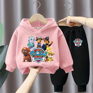 ชุดลำลองเด็กผู้ชายแบบใหม่เสื้อมีฮู้ดผ้าฝ้ายสองชิ้นพร้อมลายการ์ตูนขนาดต่างๆ - Product Image 3