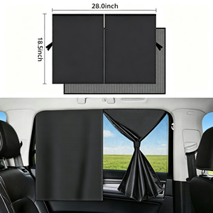 Lot de 4 moustiquaires magnétiques modernes pour vitres de <span class=keywords><strong>voiture</strong></span> (avant et arrière), réutilisables, protection UV et anti-insectes, pour tous véhicules - Product Image 6