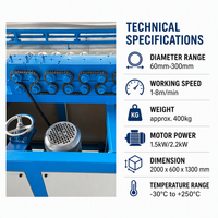 Machine de fabrication de conduits en aluminium flexibles en spirale