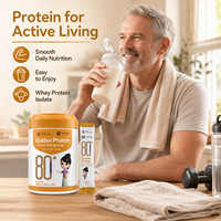 Poudre d'isolat de protéines de lactosérum Golden Protein, boisson nutritive quotidienne de qualité supérieure, mélange de protéines facile à mélanger, 80 portions