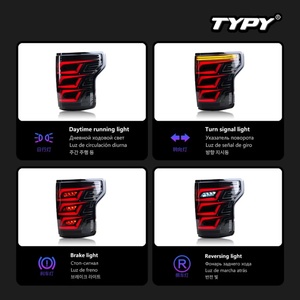 ไฟท้าย LED TYPY สำหรับรถฟอร์ด F150 F-150 ปี 2015-2021 ชุดไฟท้ายพร้อมไฟสตาร์ทแบบไดนามิกและไฟเลี้ยว - Product Image 3
