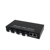 Convertidor de Medios SC OEM ODM de Fábrica, Switch Gigabit Ethernet, 20KM, 4 SC + 3 RJ45, Switch de Fibra Óptica, Convertidor de Medios de Red de Fibra