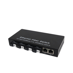 Convertisseur de média SC OEM/ODM d'usine, commutateur Ethernet Gigabit, 20KM, 4 SC + 3 RJ45, commutateur de fibre optique, convertisseur de média réseau en fibre - Product Image 1