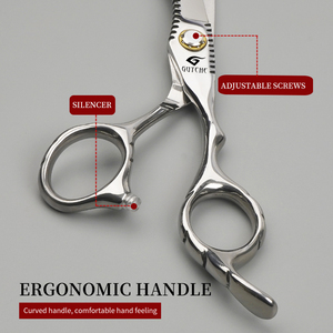 Forbici da bellezza per capelli professionali da 6 pollici forbici da parrucchiere con oro forbici da barbiere forbici da taglio per capelli da salone - Product Image 4