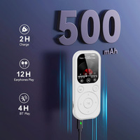Lecteur de musique MP3 MP4 portable pour le sport et la course à pied, 12 heures d'autonomie, écran IPS HD, radio FM, enregistrement vocal, fonction e-book