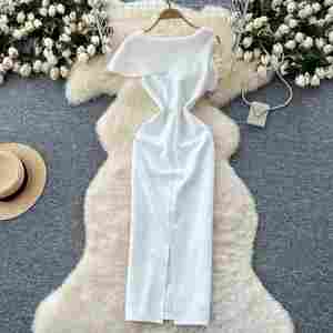 Vestido Midi Casual Elegante Transpirable Tejido de Verano 2025 Tallas Grandes para Mujer Sin Mangas con Encaje 3D y Corte Imperio - Product Image 4